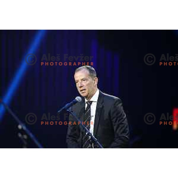 Enzo Smrekar during The Night of the Champions, Slovenia Ski Federation Annual event in Ljubljana, Slovenia on May 15, 2024