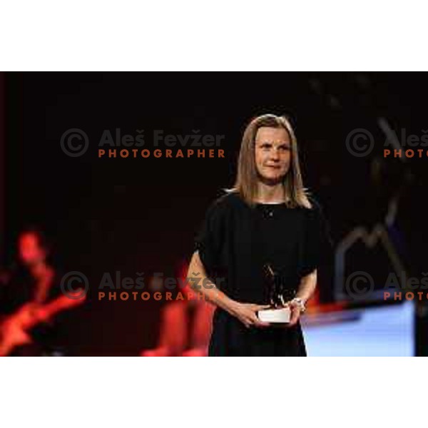 Ema Klinec during The Night of the Champions, Slovenia Ski Federation Annual event in Ljubljana, Slovenia on May 15, 2024