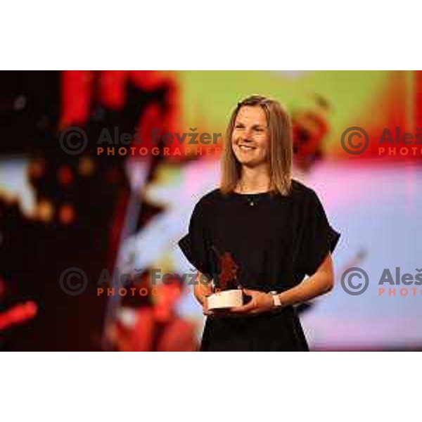 Ema Klinec during The Night of the Champions, Slovenia Ski Federation Annual event in Ljubljana, Slovenia on May 15, 2024