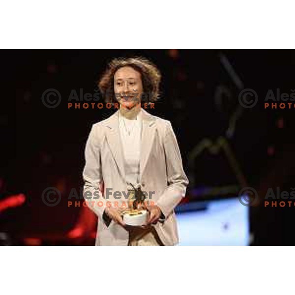 Nika Prevc at the Night of the Champions, Slovenia Ski Federation Annual event in Ljubljana, Slovenia on May 15, 2024