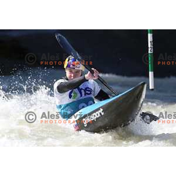 Zuzana Pankova (SVK) competes in Women\'s Kayak Slalom at ECA European Championships in Tacen, Slovenia on May 18, 2024 