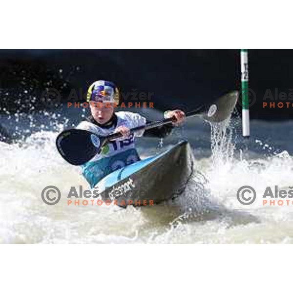 Zuzana Pankova (SVK) competes in Women\'s Kayak Slalom at ECA European Championships in Tacen, Slovenia on May 18, 2024 