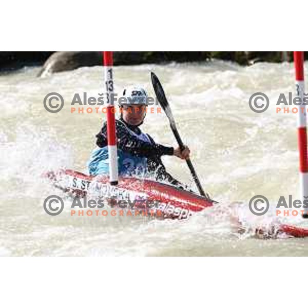 Sona Stanovska (SVK) competes in Women\'s Kayak Slalom at ECA European Championships in Tacen, Slovenia on May 18, 2024