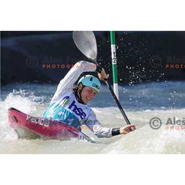 Ajda Novak (SLO) competes in Women\'s Kayak Slalom at ECA European Championships in Tacen, Slovenia on May 18, 2024