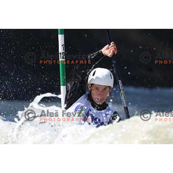 (SLO) competes in Women\'s Kayak Slalom at ECA European Championships in Tacen, Slovenia on May 18, 2024