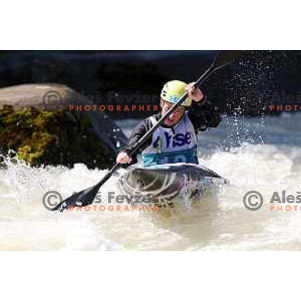 Eva Alina Hocevar (SLO) competes in Women\'s Kayak Slalom at ECA European Championships in Tacen, Slovenia on May 18, 2024