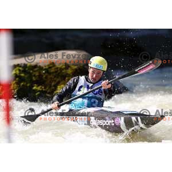 Eva Alina Hocevar (SLO) competes in Women\'s Kayak Slalom at ECA European Championships in Tacen, Slovenia on May 18, 2024