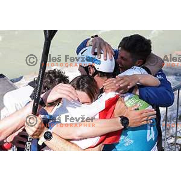 Giovanni de Gennaro (ITA), Euroepan Champion in Men\'s Kayak Slalom at ECA European Championships in Tacen, Slovenia on May 18, 2024