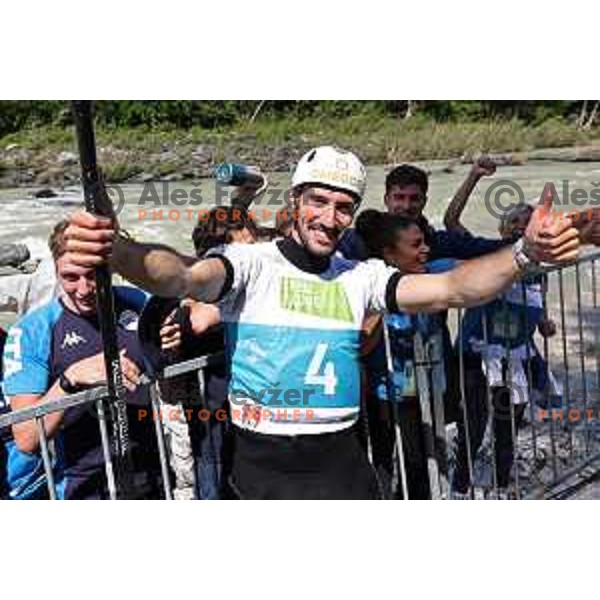 Giovanni de Gennaro (ITA), Euroepan Champion in Men\'s Kayak Slalom at ECA European Championships in Tacen, Slovenia on May 18, 2024