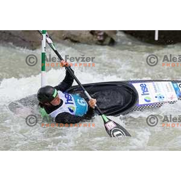 Eva Tercelj (SLO) competes in Women’s Kayak Slalom at ECA European Championships in Tacen, Ljubljana, Slovenia on May 18, 2024