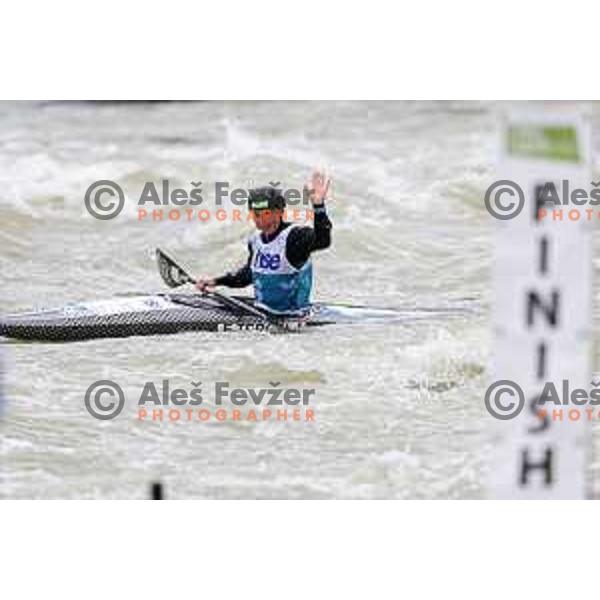 Eva Tercelj (SLO) competes in Women’s Kayak Slalom at ECA European Championships in Tacen, Ljubljana, Slovenia on May 18, 2024
