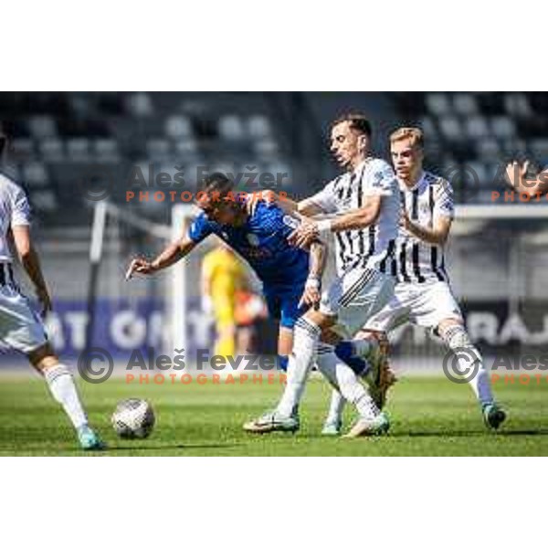 in action during Prva liga Telemach football match between Mura and Rogaska in Fazanerija, Murska Sobota, Slovenia on May 18, 2024. Photo: Jure Banfi