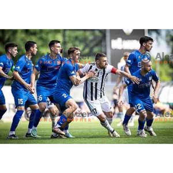 in action during Prva liga Telemach football match between Mura and Rogaska in Fazanerija, Murska Sobota, Slovenia on May 18, 2024. Photo: Jure Banfi