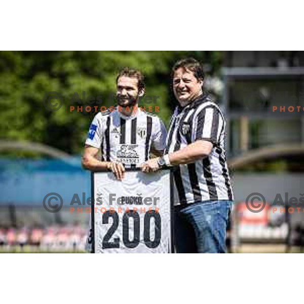 in action during Prva liga Telemach football match between Mura and Rogaska in Fazanerija, Murska Sobota, Slovenia on May 18, 2024. Photo: Jure Banfi