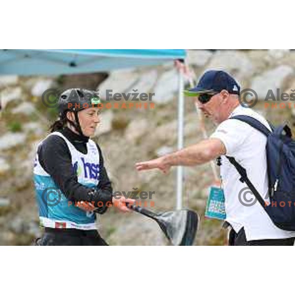Eva Tercelj (SLO) competes in Women’s Kayak Slalom at ECA European Championships in Tacen, Ljubljana, Slovenia on May 18, 2024
