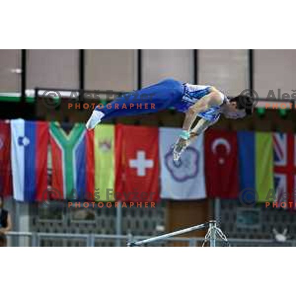 competes in the second day of the Final of Gymnastic Artistic World Challenge Cup in Arena Bonifika in Koper, Slovenia on June 2, 2024