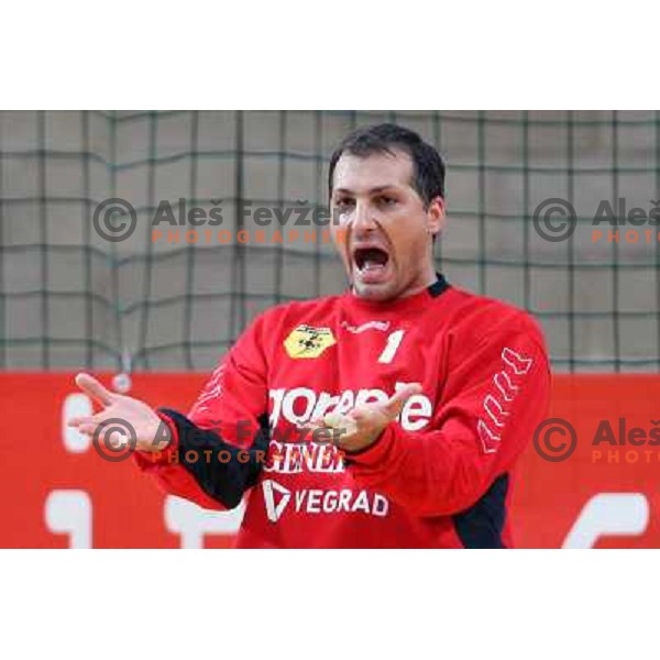 Gajic at third place match in Slovenian handball Supercup between Celje PL and Gorenje Velenje, played in Koper (Slovenia) 6.9.2008 