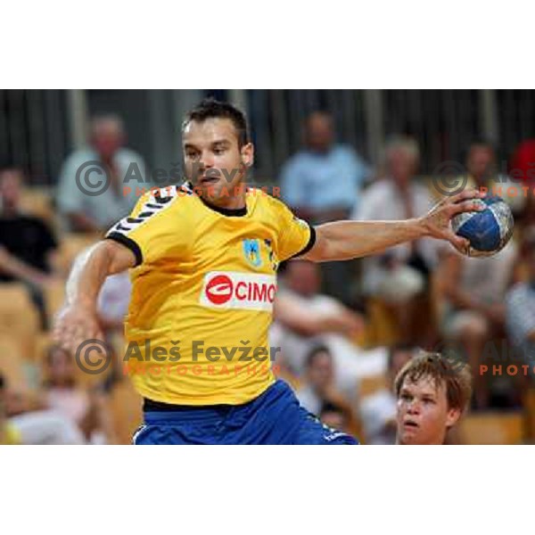 Matjaz Brumen at Final of Slovenian handball Supercup between Cimos Koper and Trimo Trebnje, played in Koper (Slovenia) 6.9.2008 