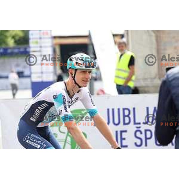Matej Mohoric (Bahrain Victorius) at 30.Tour of Slovenia-Dirka po Sloveniji at deprature of stage 3 in Ljubljana on June 14, 2024