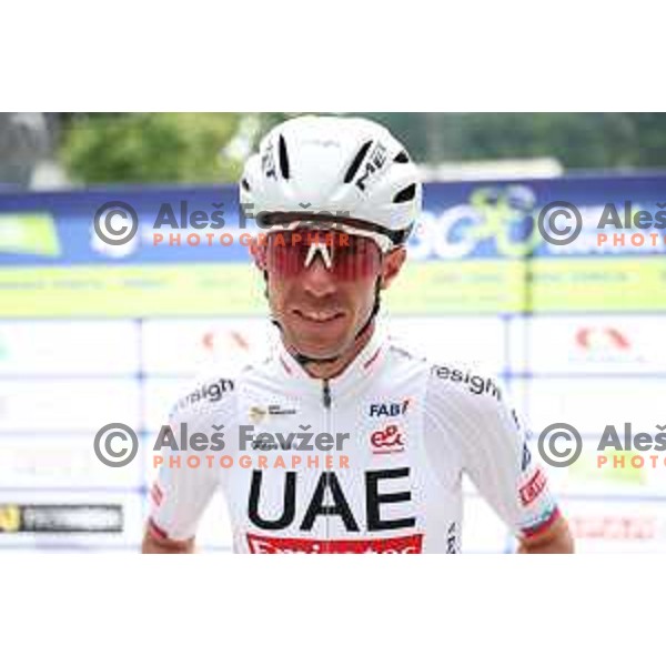 Domen Novak (UAE) at 30.Tour of Slovenia-Dirka po Sloveniji at deprature of stage 3 in Ljubljana on June 14, 2024