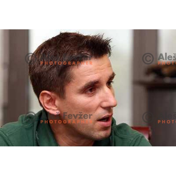 Robert Begus at press conference of RK Olimpija in Ljublajna, Slovenia 11.9.2008. 