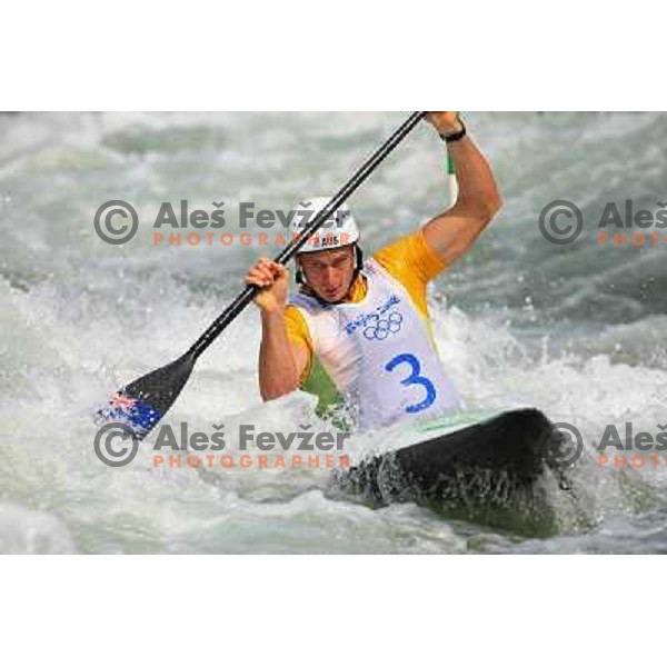 Robin Bell (AUS) at Olympic kayak&canoe slalom race in Shunyi at Beijing Olympic games,China 14.8.2008 