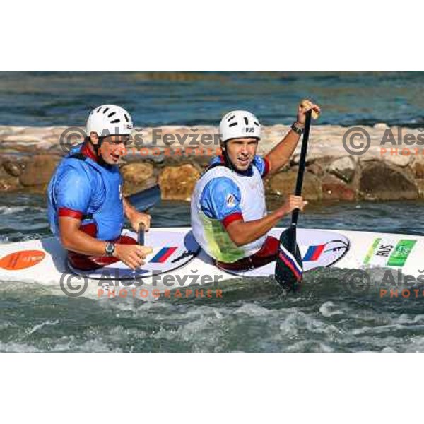 Kuznetsov (RUS) at Olympic kayak&canoe slalom race in Shunyi at Beijing Olympic games,China 14.8.2008 