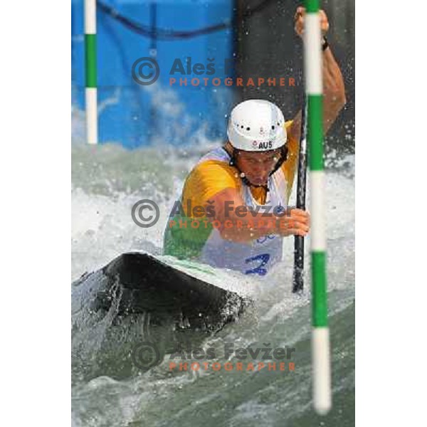 Robin Bell (AUS) at Olympic kayak&canoe slalom race in Shunyi at Beijing Olympic games,China 14.8.2008 