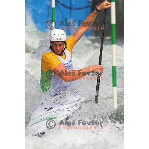 Robin Bell (AUS) at Olympic kayak&canoe slalom race in Shunyi at Beijing Olympic games,China 14.8.2008 