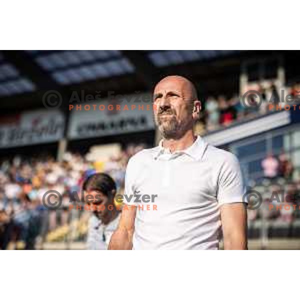 Damir Krznar, head coach of Celje during UEFA Champions League 2024/25 qualifier football match between NK Celje and FC Flora Tallinn in Stadion Z’dezele, Celje, Slovenia on July 16, 2024. Photo: Jure Banfi