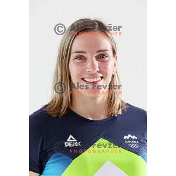 Member of Slovenia Olympic Team for Paris 2024 Summer Olympic Games during official photo Shooting in Portoroz on July 11, 2024