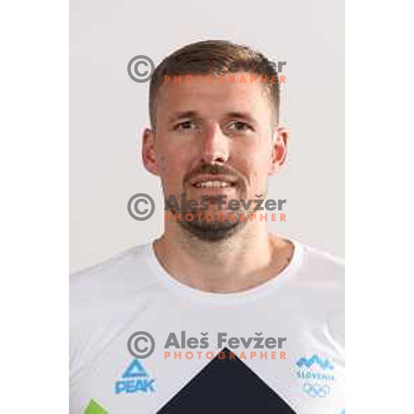 Of Slovenia Olympic Men’s Handball team during photo shooting in Kranjska gora, Slovenia on June 23, 2024
