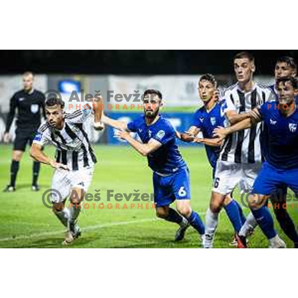 in action during Prva liga Telemach 2024/25 football match between Mura and Nafta 1903 in Fazanerija, Murska Sobota, Slovenia on July 20, 2024. Photo: Jure Banfi
