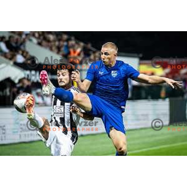 in action during Prva liga Telemach 2024/25 football match between Mura and Nafta 1903 in Fazanerija, Murska Sobota, Slovenia on July 20, 2024. Photo: Jure Banfi
