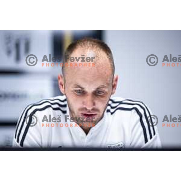 at the press conference after Prva liga Telemach 2024/25 football match between Mura and Nafta 1903 in Fazanerija, Murska Sobota, Slovenia on July 20, 2024. Photo: Jure Banfi