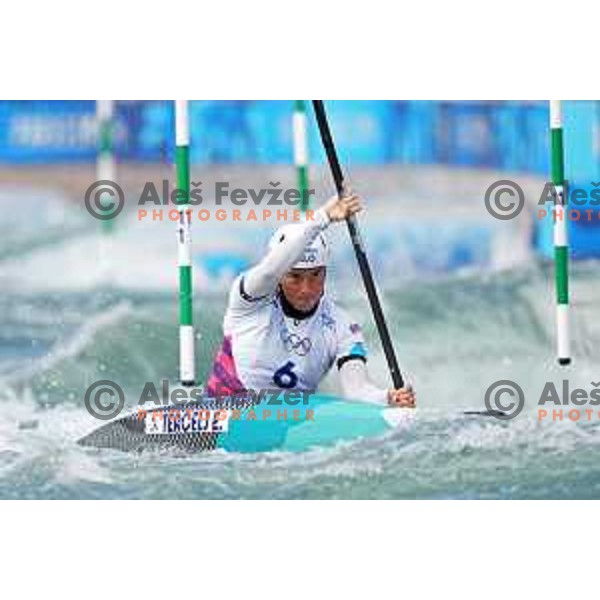 Eva Tercelj (SLO) competes in the Final of Women’s K-1 race at Canoeing Competition at Paris 2024 Summer Olympic Games, France on July 28, 2024