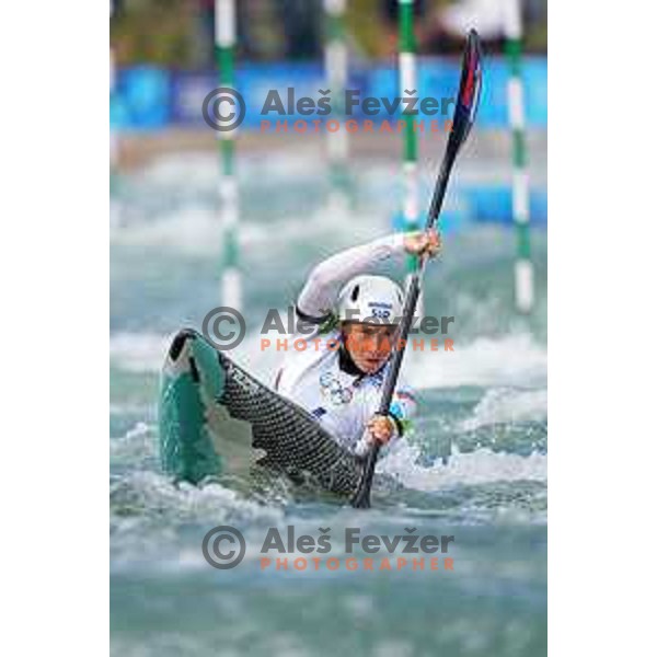 Eva Tercelj (SLO) competes in the Final of Women’s K-1 race at Canoeing Competition at Paris 2024 Summer Olympic Games, France on July 28, 2024