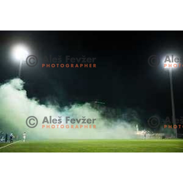 in action during Prva liga Telemach 2024/25 football match, Round 2, between Koper and Olimpija in Sportni park Bonifikia, Slovenia on July 28, 2024. Photo: Grega Valancic