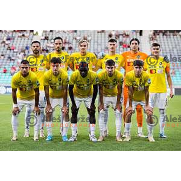 Team NK Bravo Kostel in action during Prva liga Telemach 2024/25 football match, Round 2, between Bravo and Primorje in Stadium Stozice, Slovenia on July 29, 2024. Photo: Grega Valancic