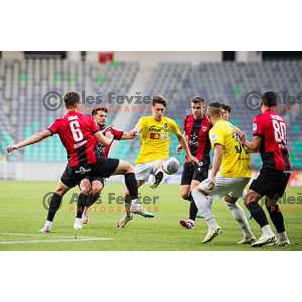 in action during Prva liga Telemach 2024/25 football match, Round 2, between Bravo and Primorje in Stadium Stozice, Slovenia on July 29, 2024. Photo: Grega Valancic