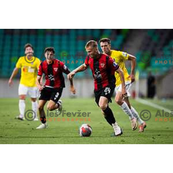 in action during Prva liga Telemach 2024/25 football match, Round 2, between Bravo and Primorje in Stadium Stozice, Slovenia on July 29, 2024. Photo: Grega Valancic