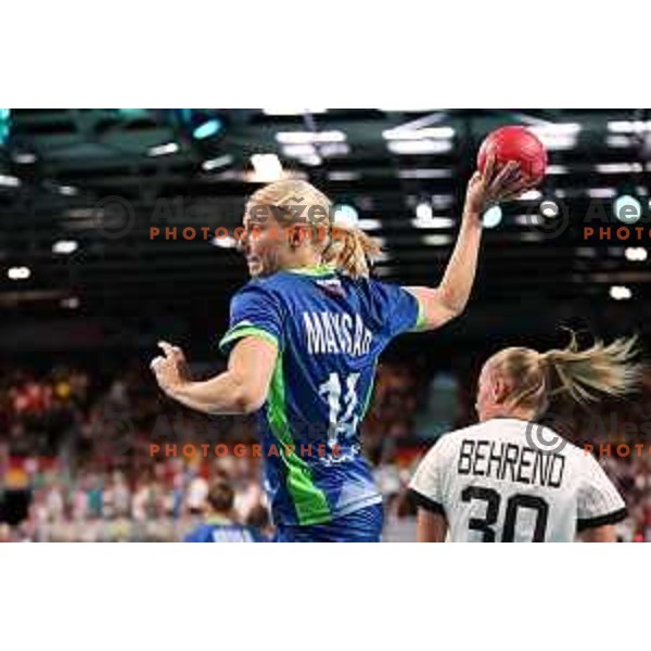 Tamara Mavsar of Slovenia in action during Women’s Olympic Handball Tournament match between Slovenia and Germany at Paris 2024 Summer Olympic Games, France on July 30, 2024. Foto: Filip Barbalic