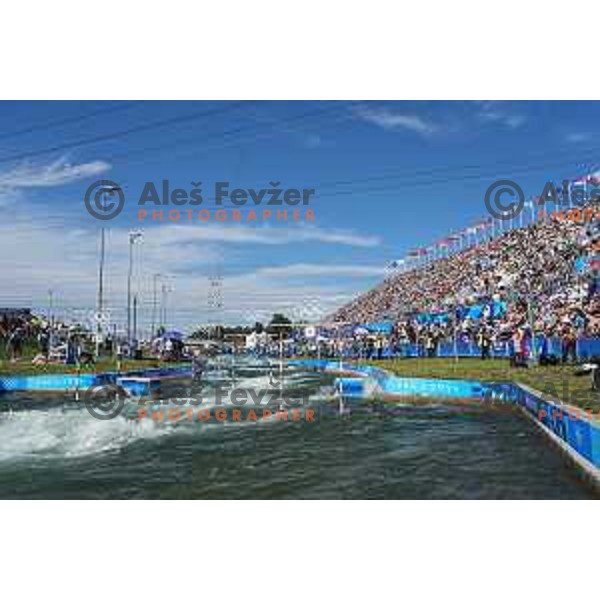 Eva Tercelj (SLO) competes in the Final of Women’s K-1 race at Canoeing Competition at Paris 2024 Summer Olympic Games, France on July 28, 2024