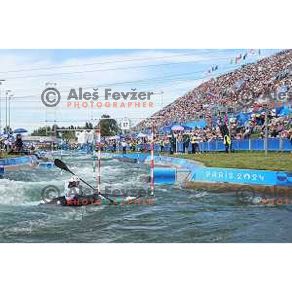 Eva Tercelj (SLO) competes in the Final of Women’s K-1 race at Canoeing Competition at Paris 2024 Summer Olympic Games, France on July 28, 2024
