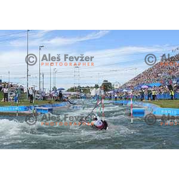 Eva Tercelj (SLO) competes in the Final of Women’s K-1 race at Canoeing Competition at Paris 2024 Summer Olympic Games, France on July 28, 2024