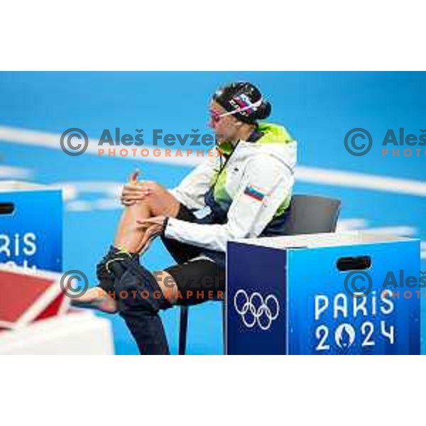 Neza Klancar (SLO) competes in Women\'s Swimming 50 m Freestyle at Paris 2024 Summer Olympic Games, France on August 3, 2024