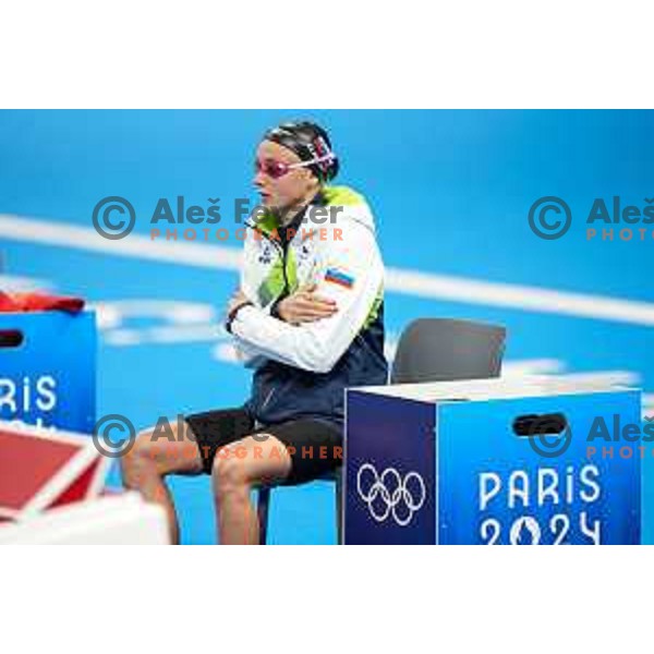 Neza Klancar (SLO) competes in Women\'s Swimming 50 m Freestyle at Paris 2024 Summer Olympic Games, France on August 3, 2024