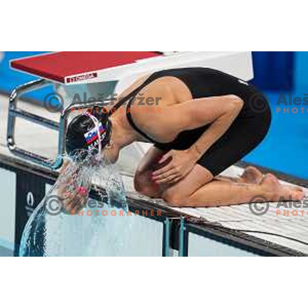 Neza Klancar (SLO) competes in Women\'s Swimming 50 m Freestyle at Paris 2024 Summer Olympic Games, France on August 3, 2024