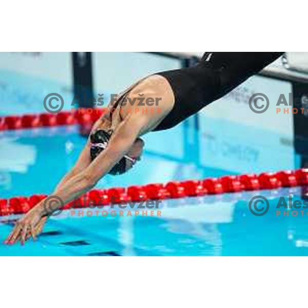 Neza Klancar (SLO) competes in Women\'s Swimming 50 m Freestyle at Paris 2024 Summer Olympic Games, France on August 3, 2024