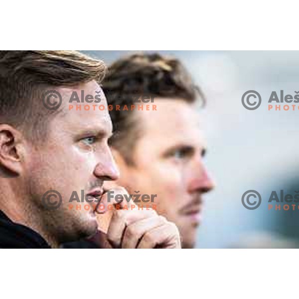 Ales Arnol, head coach of Bravo Kostel during Prva liga Telemach football match between Maribor and Bravo Kostel in Ljudski vrt, Maribor, Slovenia on August 4, 2024. Photo: Jure Banfi